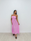 VESTIDO LARGO PALABRA DE HONOR ROSA VESTIDO LARGO PALABRA DE HONOR ROSA